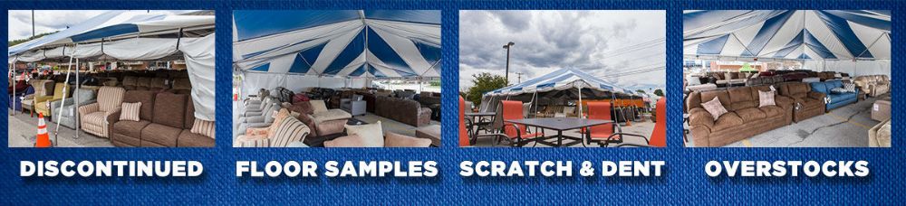 Discontinued, overstocks, scratch & dent, floor samples and more